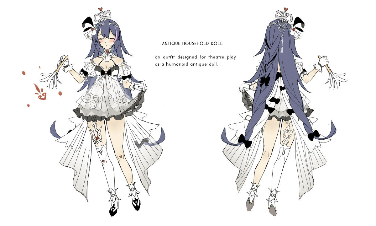 outfit design / character design sheet
